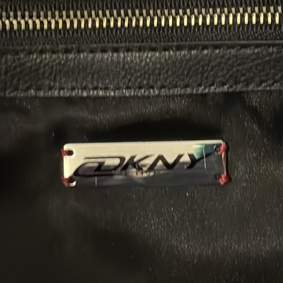 Dkny silver and brown/gold large tote bag/ handbag - Picture 2 of 9